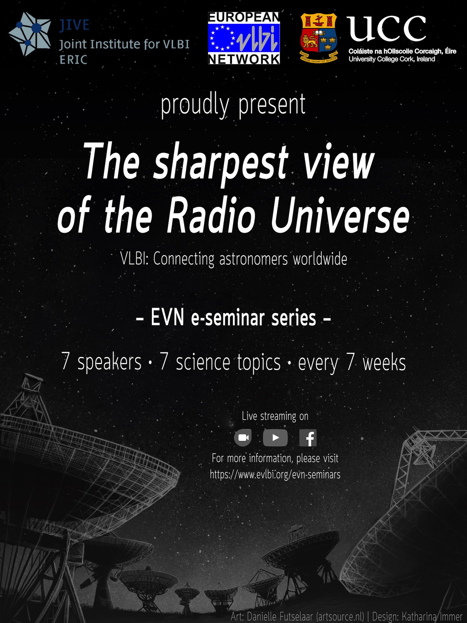 Announcement poster for the EVN e-seminar series